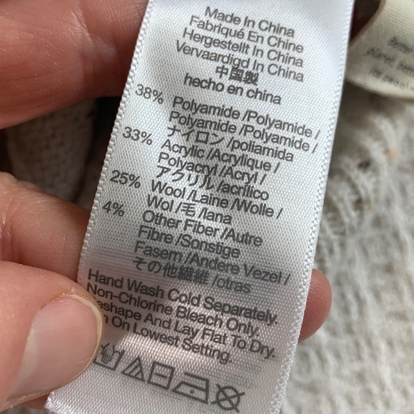 Madewell ivory speckled knit sweater with button front size XS - Picture 7 of 10